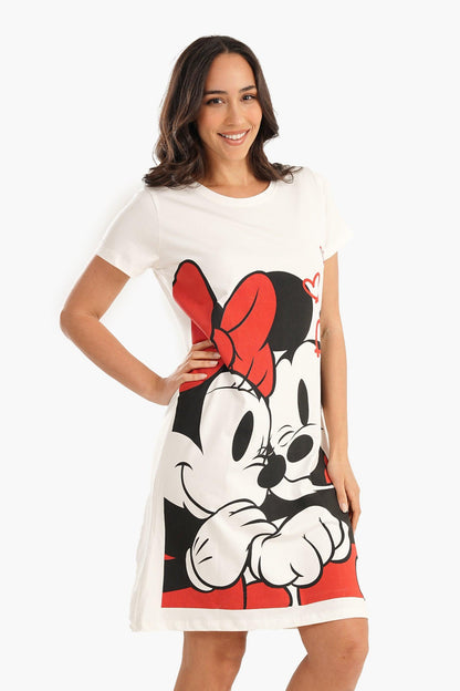 Mickey & Minnie Printed Nightgown - Carina - ÙƒØ§Ø±ÙŠÙ†Ø§