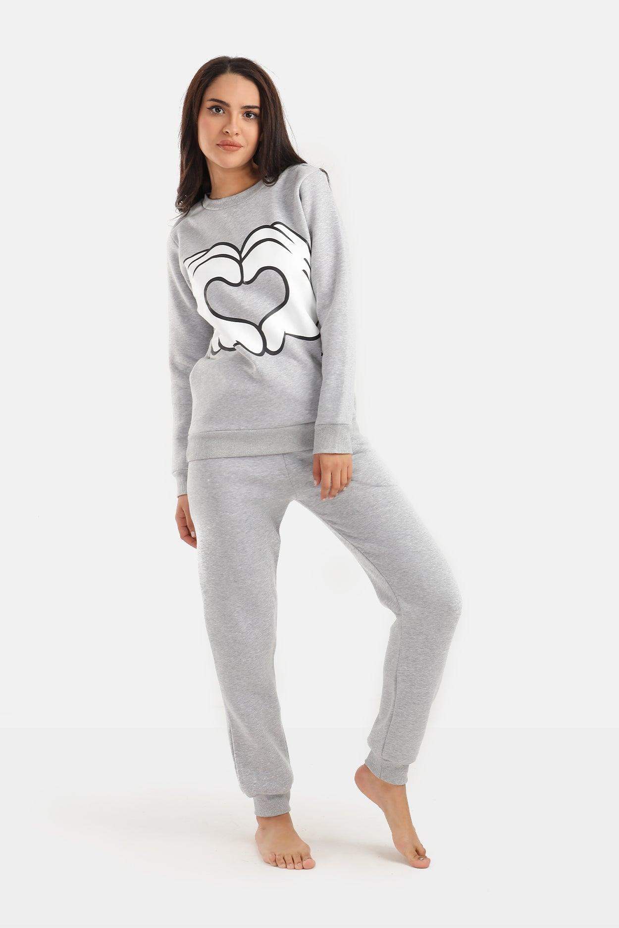 Mickey Hand Printed Pyjama Set - Carina - ÙƒØ§Ø±ÙŠÙ†Ø§