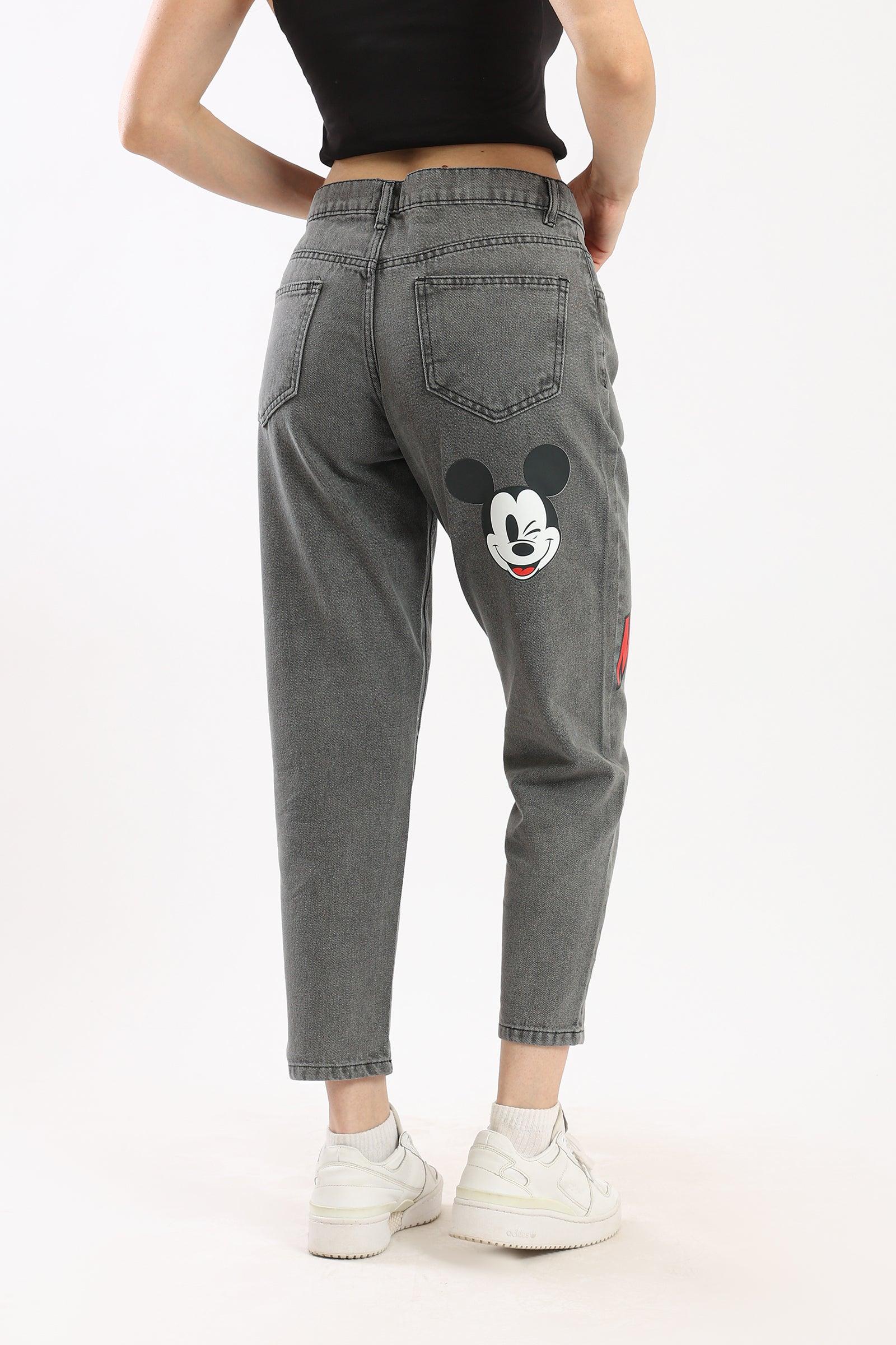Mickey Mouse Printed Jeans - Clue Wear