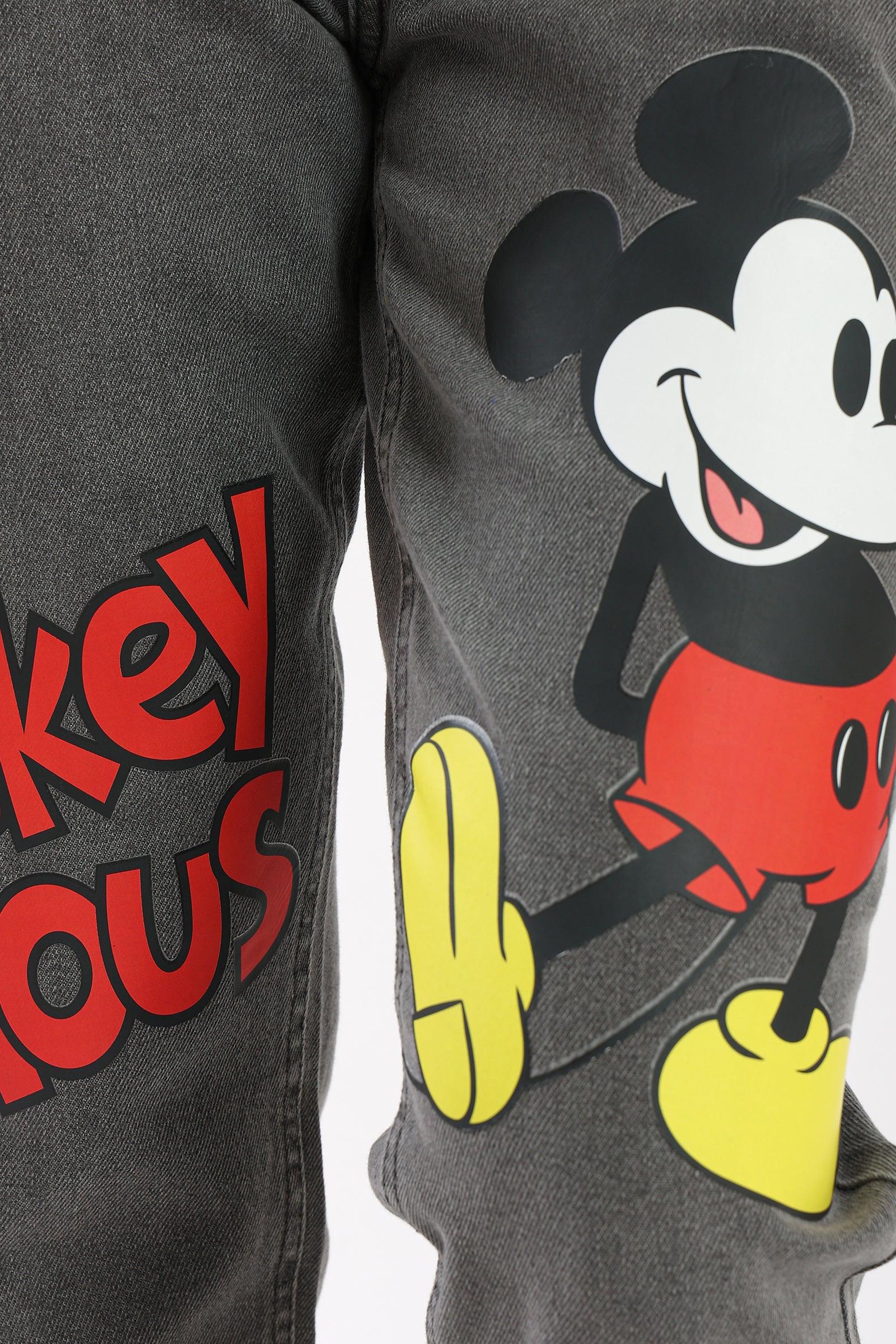 Mickey Mouse Printed Jeans - Clue Wear