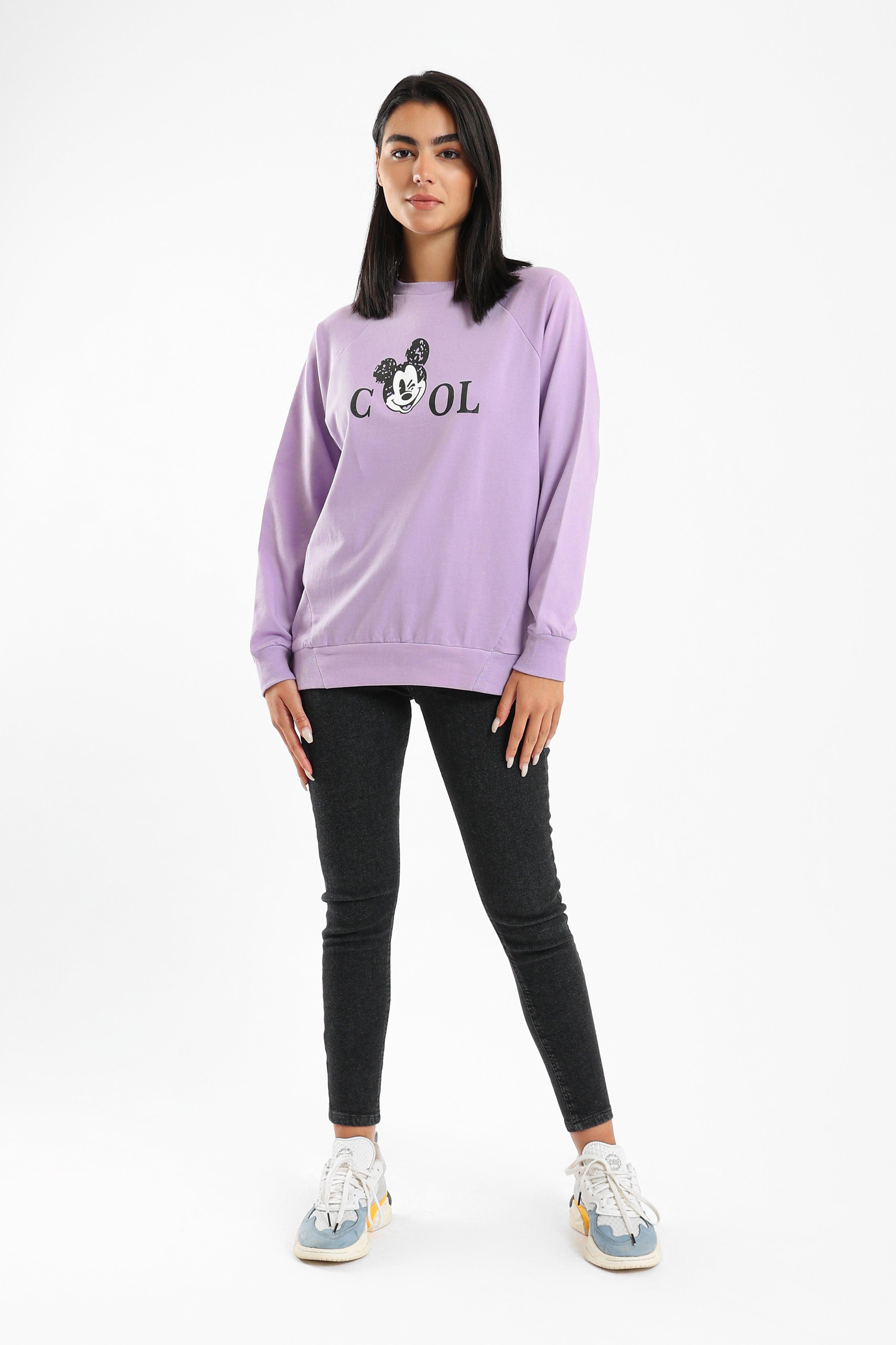 Mickey Mouse Printed Sweat Shirt - Clue Wear