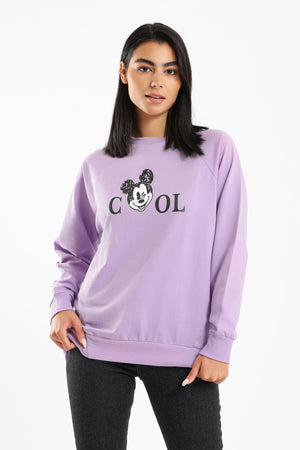 Mickey Mouse Printed Sweat Shirt - Clue Wear
