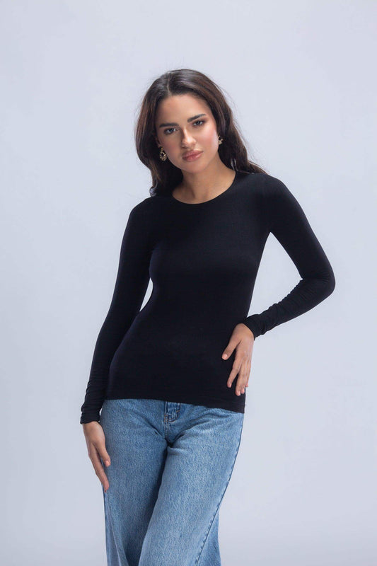 Microfiber Long Sleeves Top - Carina - ÙƒØ§Ø±ÙŠÙ†Ø§