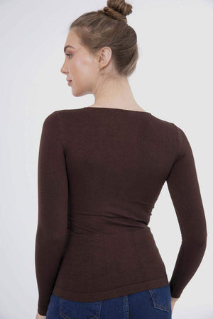 Microfiber Long Sleeves Top - Carina - ÙƒØ§Ø±ÙŠÙ†Ø§