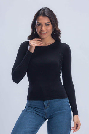 Microfiber Long Sleeves Top - Carina - ÙƒØ§Ø±ÙŠÙ†Ø§