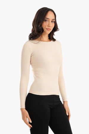 Microfiber Long Sleeves Top - Carina - ÙƒØ§Ø±ÙŠÙ†Ø§