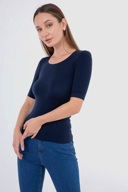 Microfiber Short Sleeve Top - Carina - ÙƒØ§Ø±ÙŠÙ†Ø§