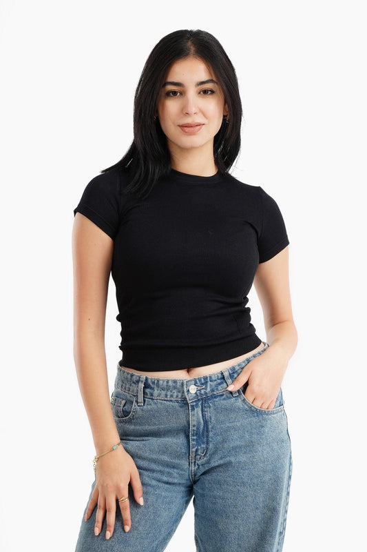 Microfiber Short Sleeves Top - Carina - ÙƒØ§Ø±ÙŠÙ†Ø§