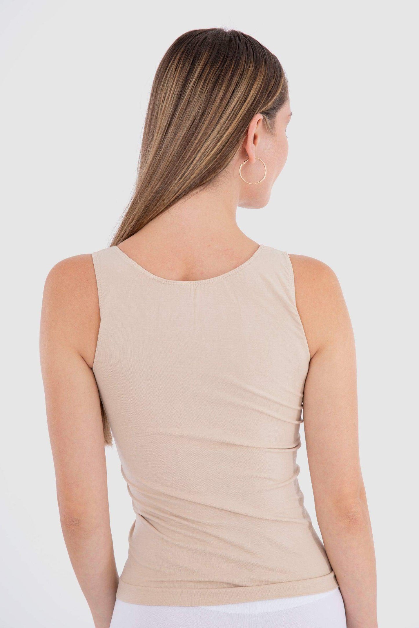 Microfiber Sleeveless Tank Top - Carina - ÙƒØ§Ø±ÙŠÙ†Ø§