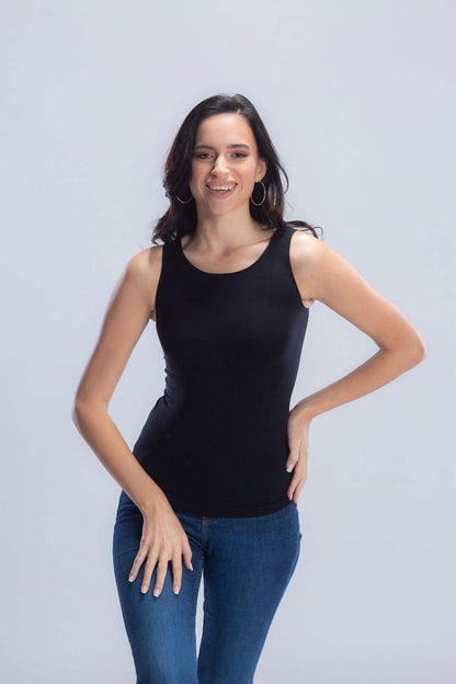 Microfiber Sleeveless Tank Top - Carina - ÙƒØ§Ø±ÙŠÙ†Ø§