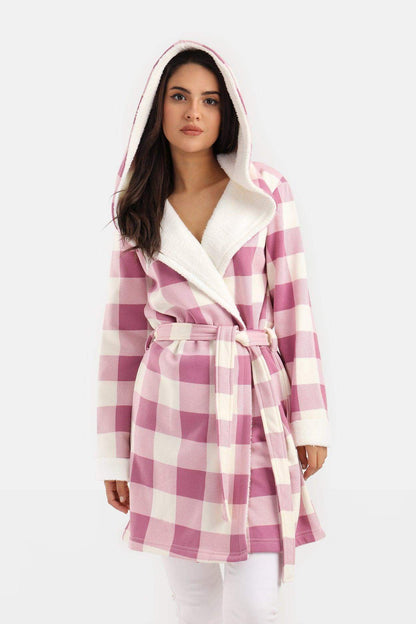 Midi Checks Robe - Carina - ÙƒØ§Ø±ÙŠÙ†Ø§