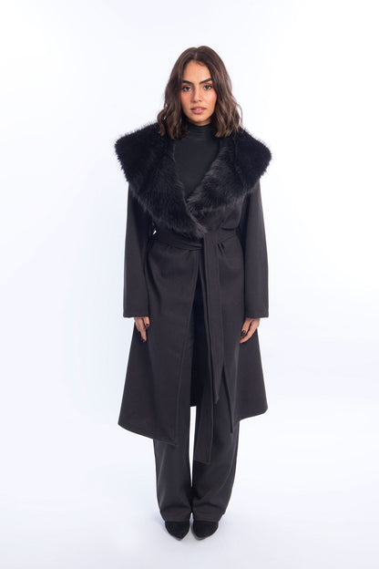 GlamFur Wool Coat