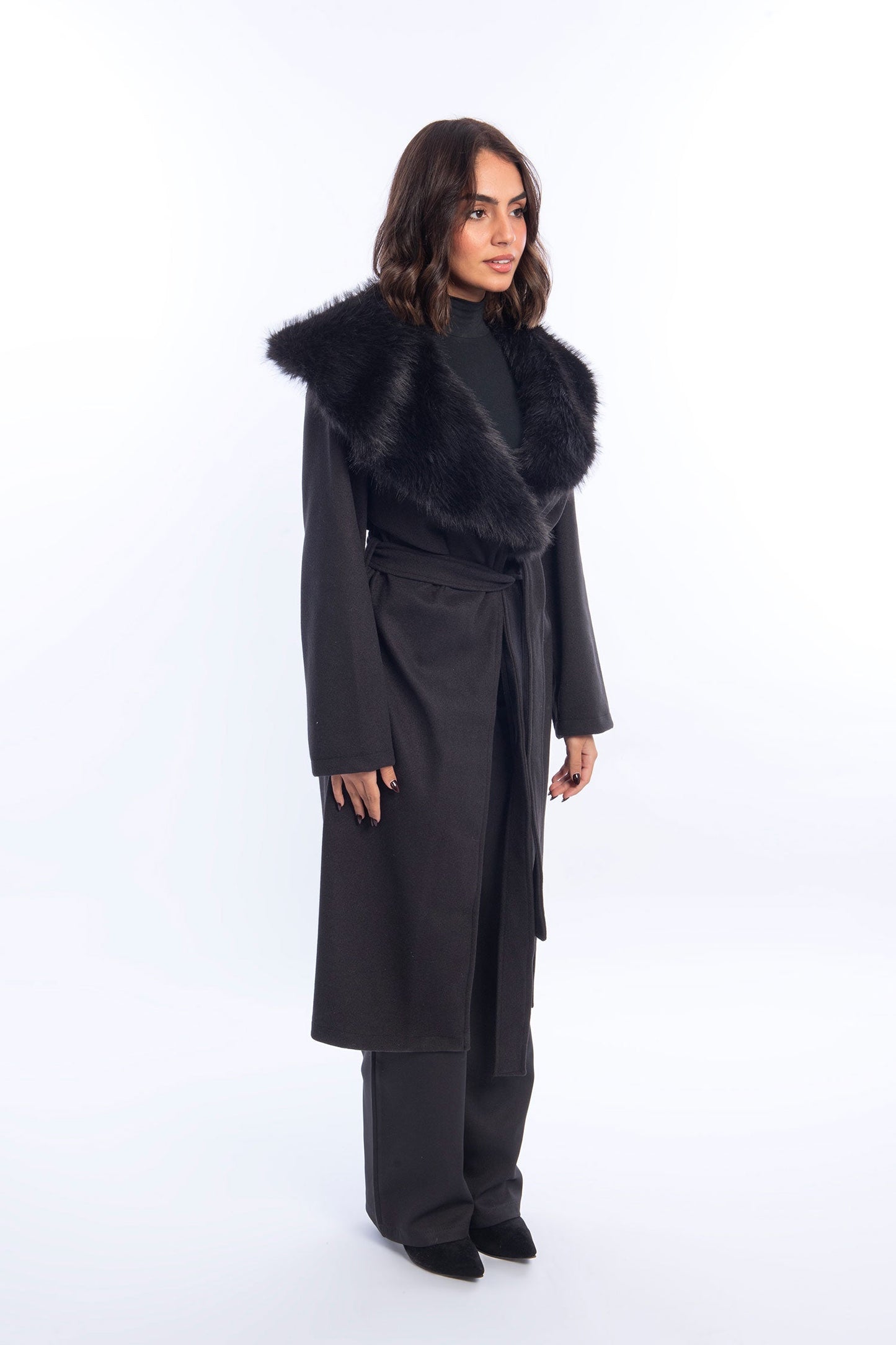 GlamFur Wool Coat