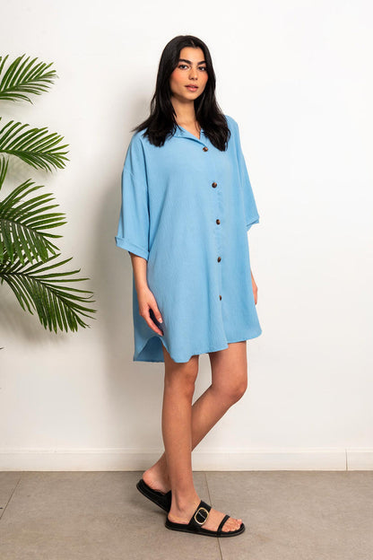 Summer Beach Dress - Baby Blue