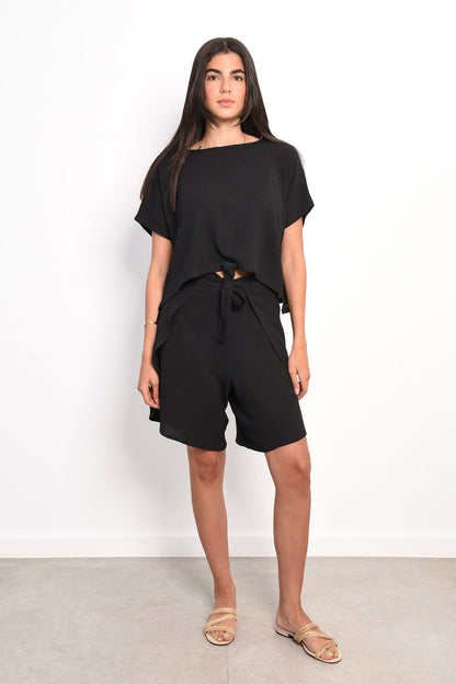 Boxy Square Top - Black