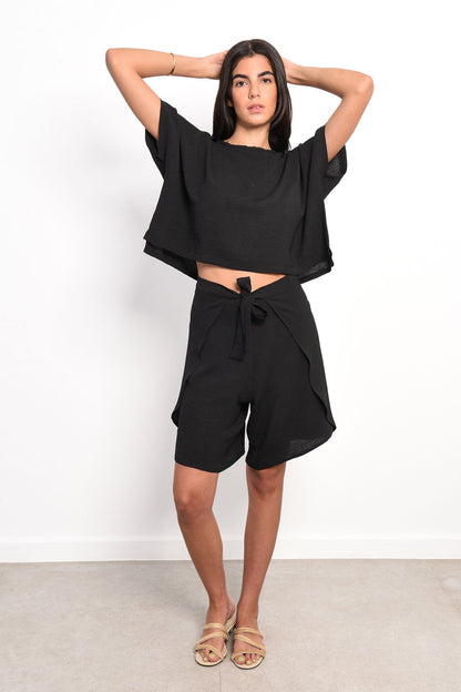 Boxy Square Top - Black