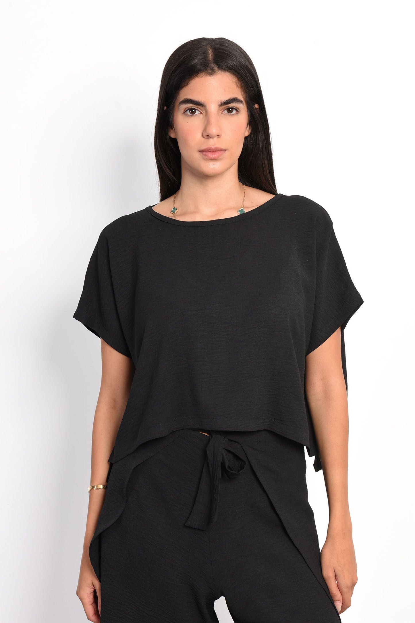 Boxy Square Top - Black