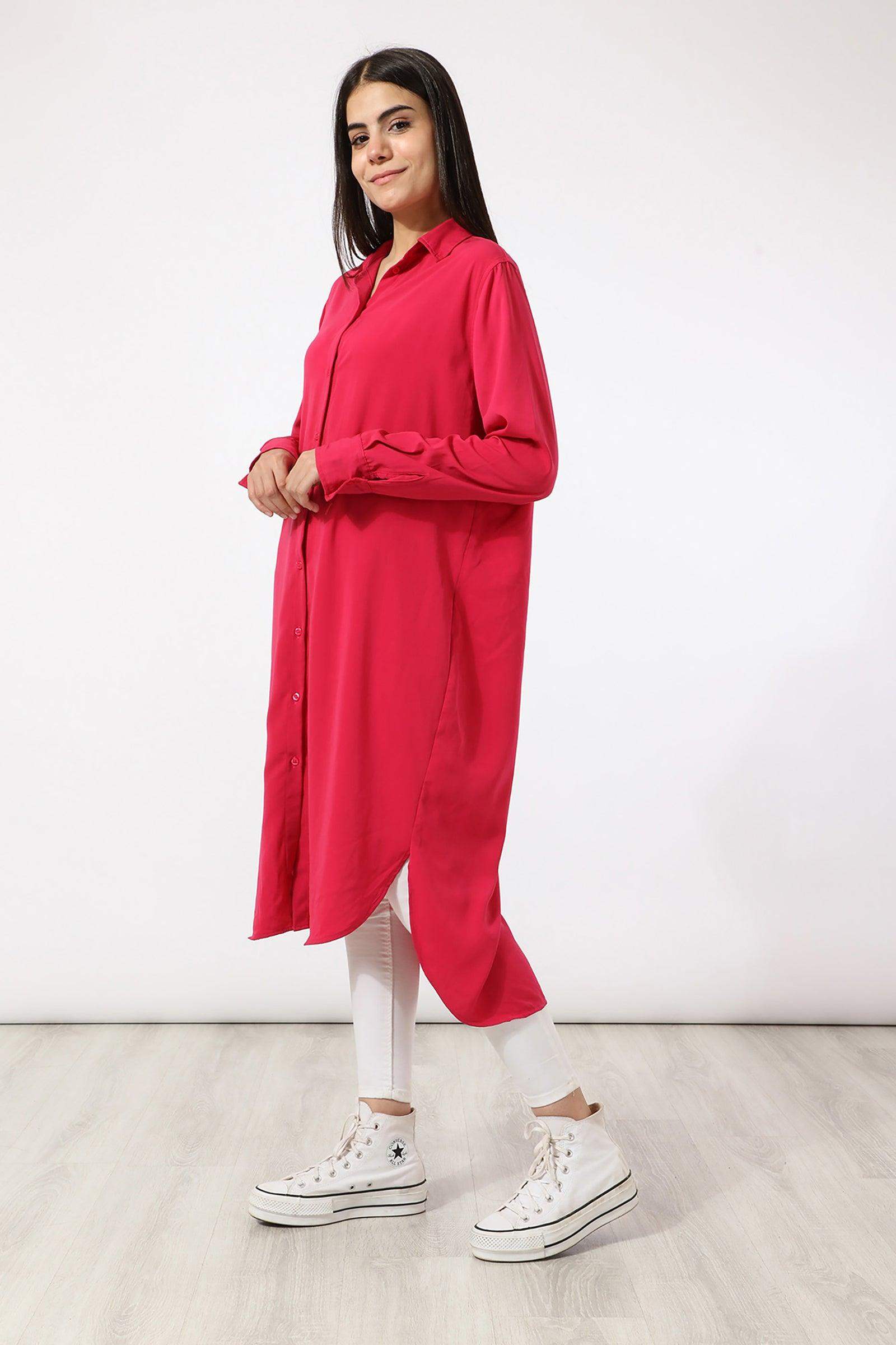 Modest Classic Shirt Dress - Carina - ÙƒØ§Ø±ÙŠÙ†Ø§