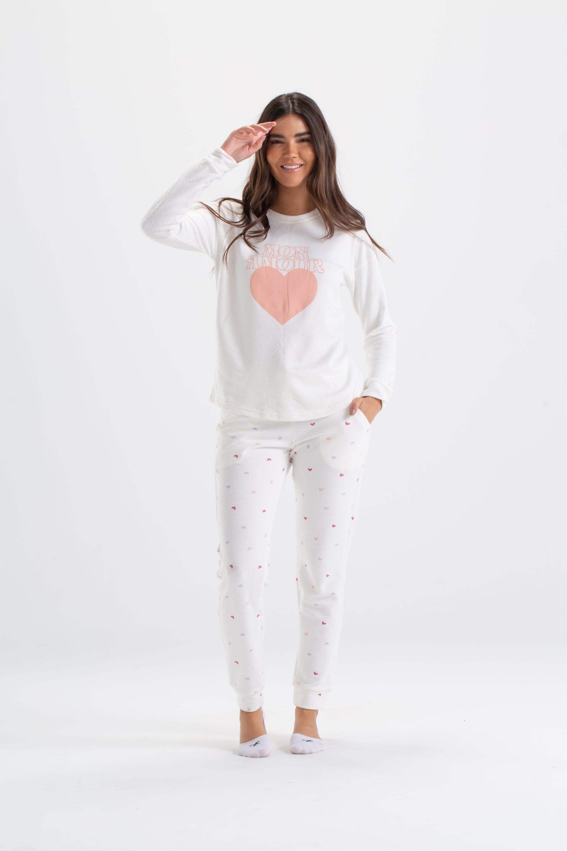 Mon Amour Printed Pyjama Set - Carina - ÙƒØ§Ø±ÙŠÙ†Ø§