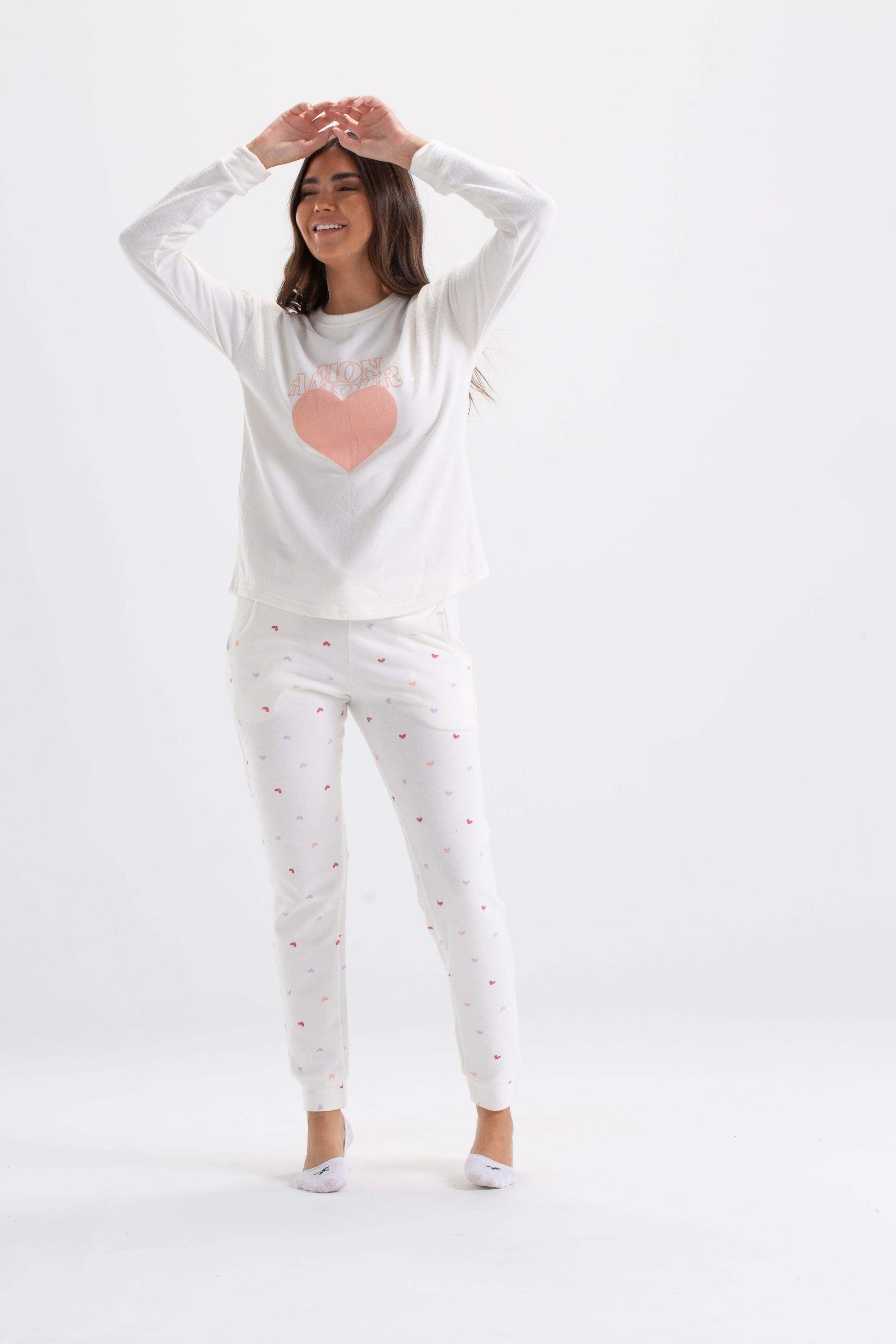 Mon Amour Printed Pyjama Set - Carina - ÙƒØ§Ø±ÙŠÙ†Ø§