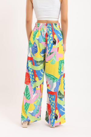 Multicolored Pattern Pants - Clue Wear