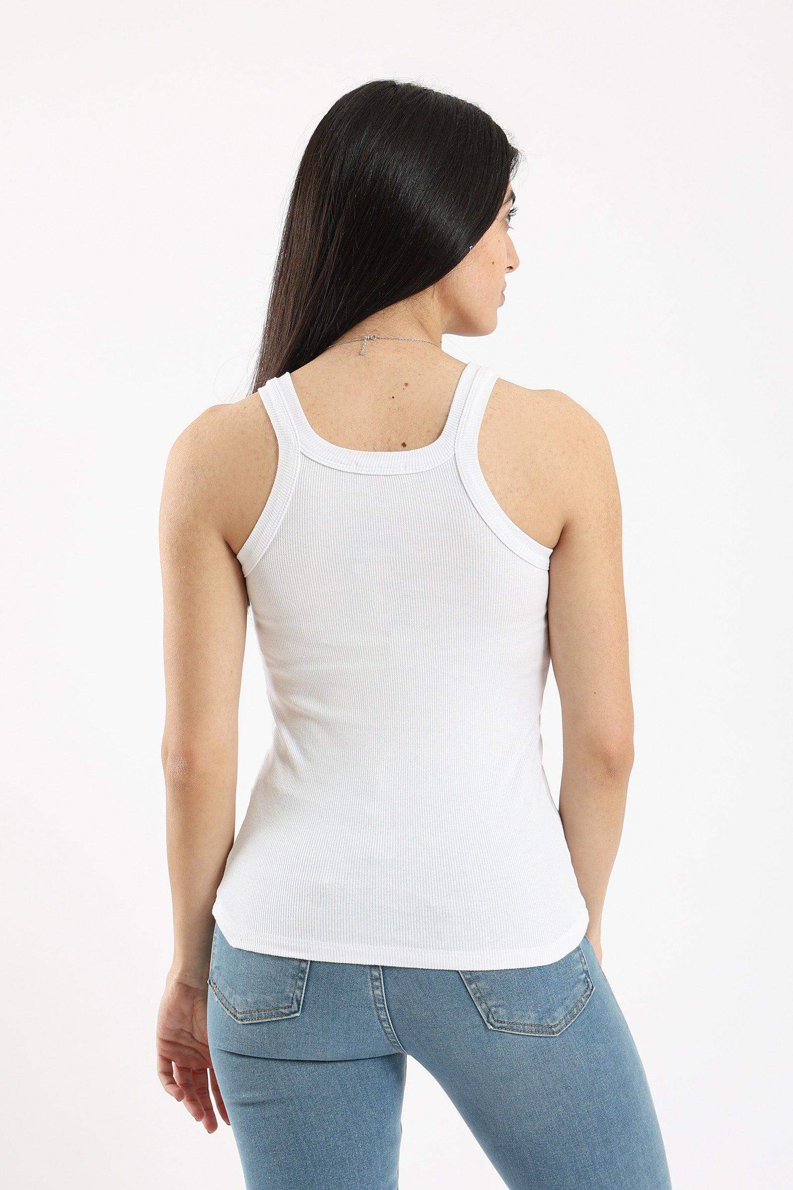 Narrow Cut Ribbed Tank Top - Carina - ÙƒØ§Ø±ÙŠÙ†Ø§