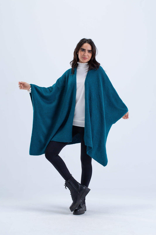 One Size Wool Poncho - Carina - ÙƒØ§Ø±ÙŠÙ†Ø§