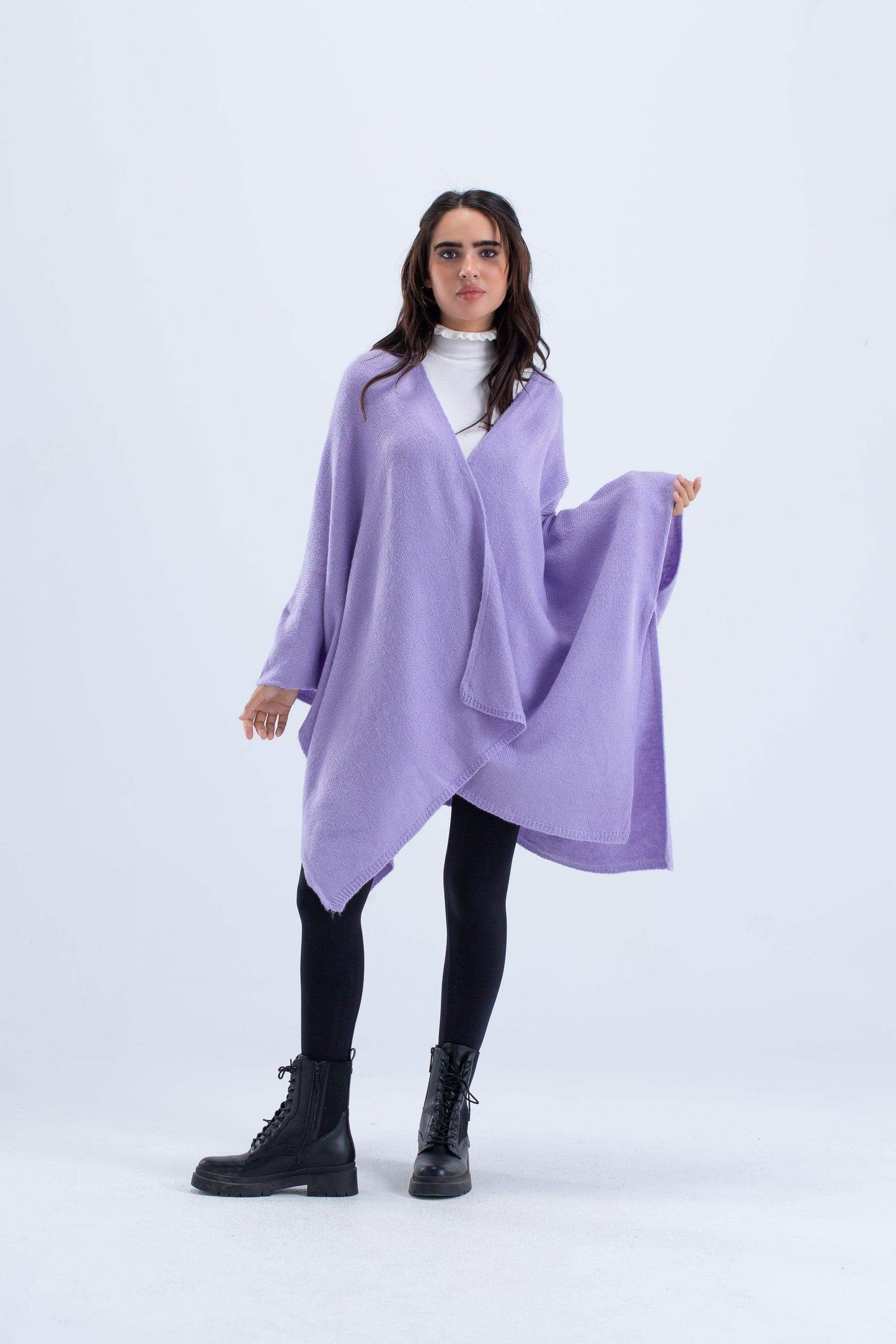 One Size Wool Poncho - Carina - ÙƒØ§Ø±ÙŠÙ†Ø§