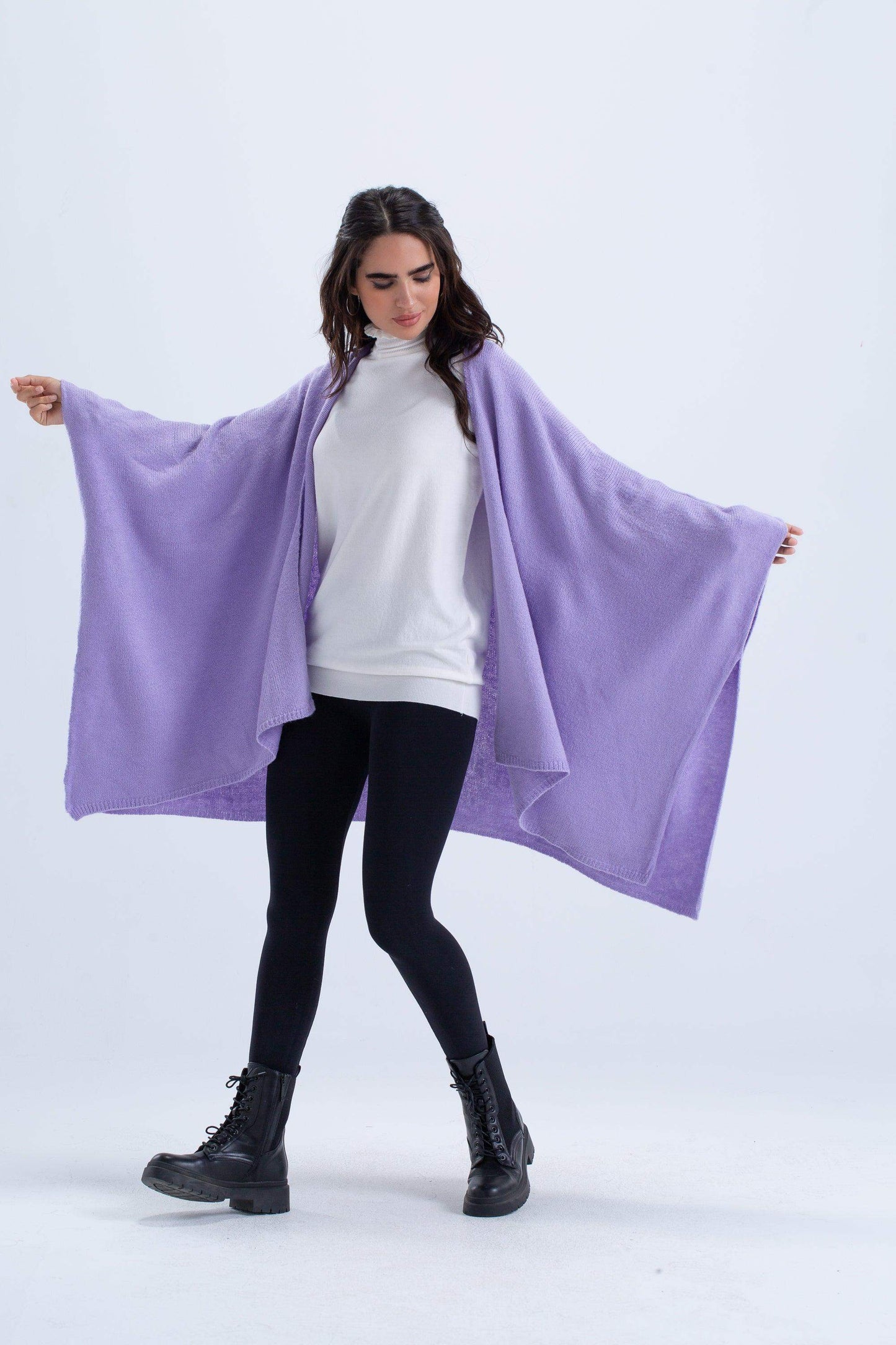 One Size Wool Poncho - Carina - ÙƒØ§Ø±ÙŠÙ†Ø§