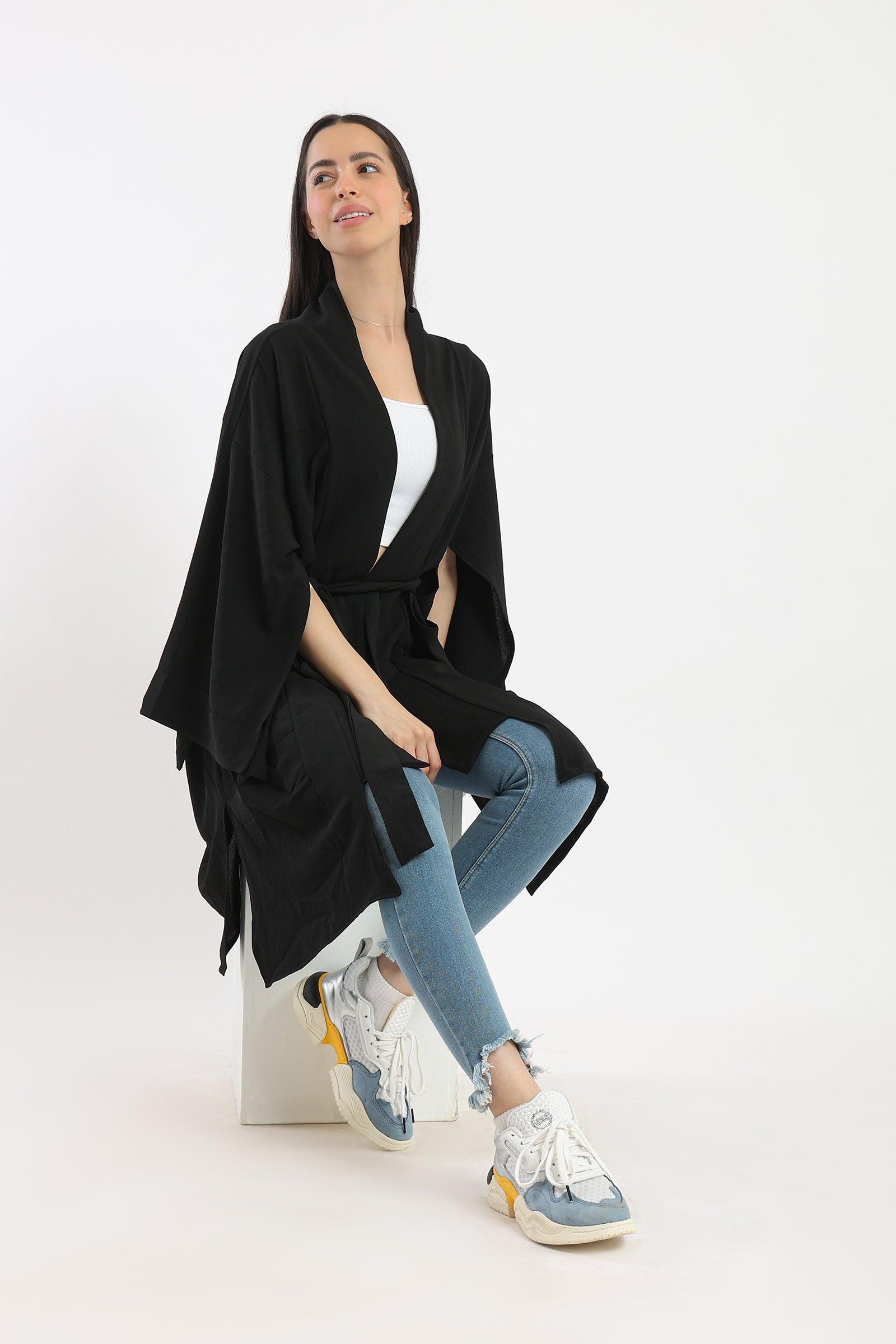 Open Long Sleeves Kimono - Clue-wear