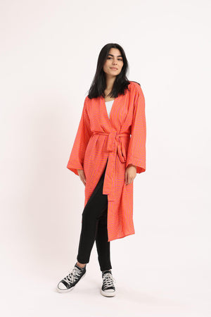 Open Neckline Kimono - Clue Wear