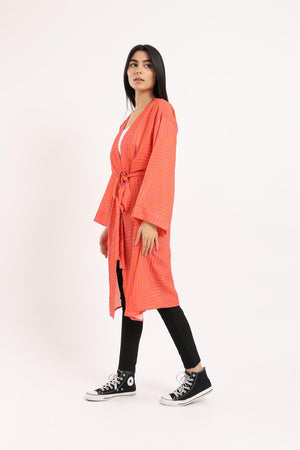Open Neckline Kimono - Clue Wear