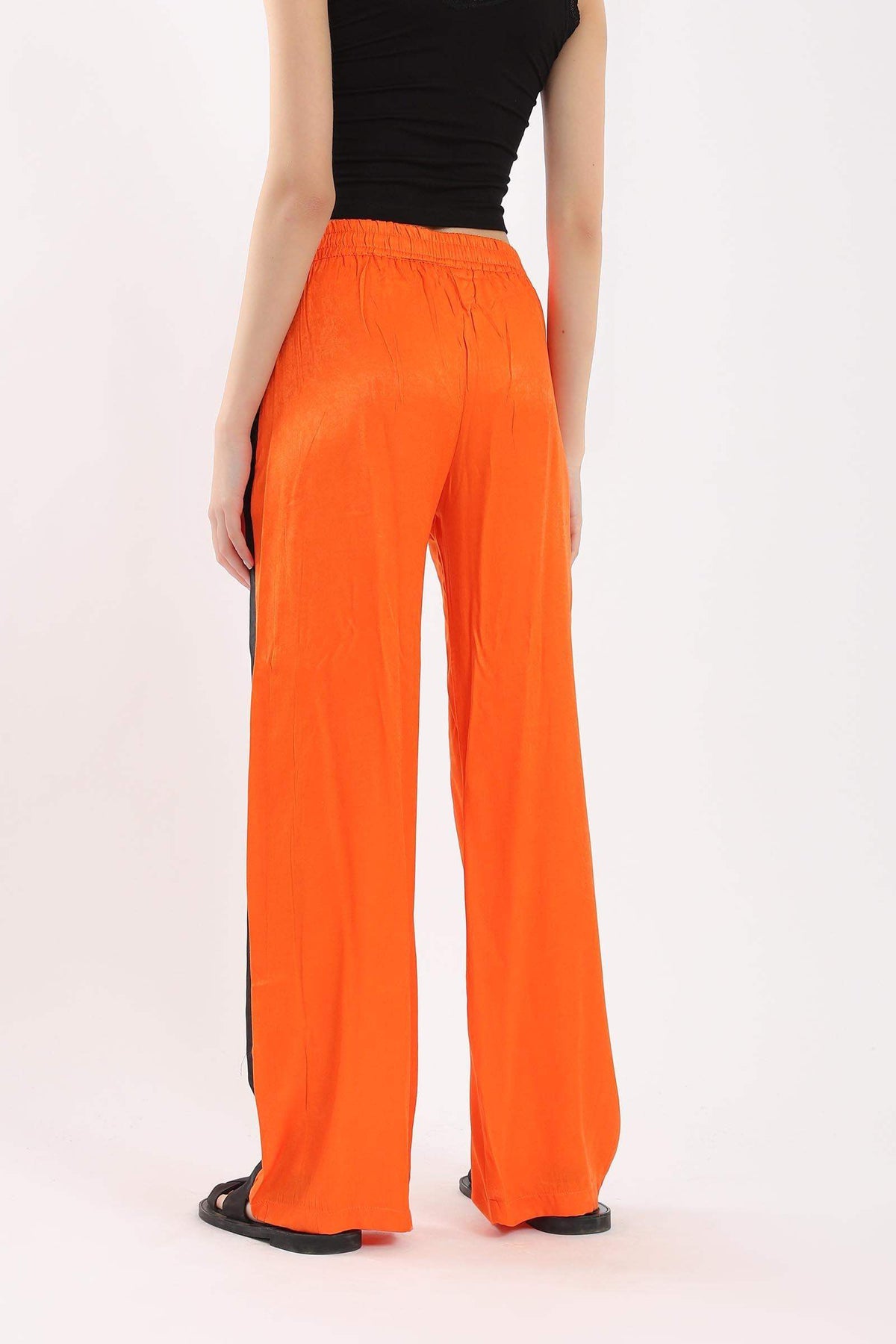 Orange Wide Leg Pants - Carina - ÙƒØ§Ø±ÙŠÙ†Ø§