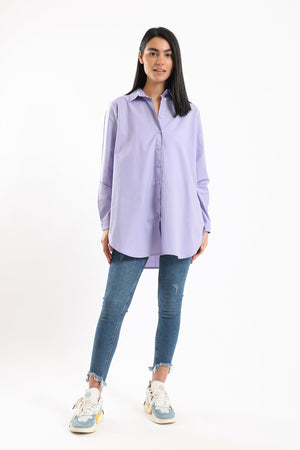 Over Sized Back Print Shirt - Clue Wear