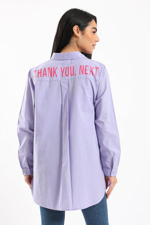 Over Sized Back Print Shirt - Clue Wear