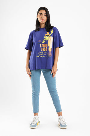 Oversize Fit Printed T-shirt - Clue Wear