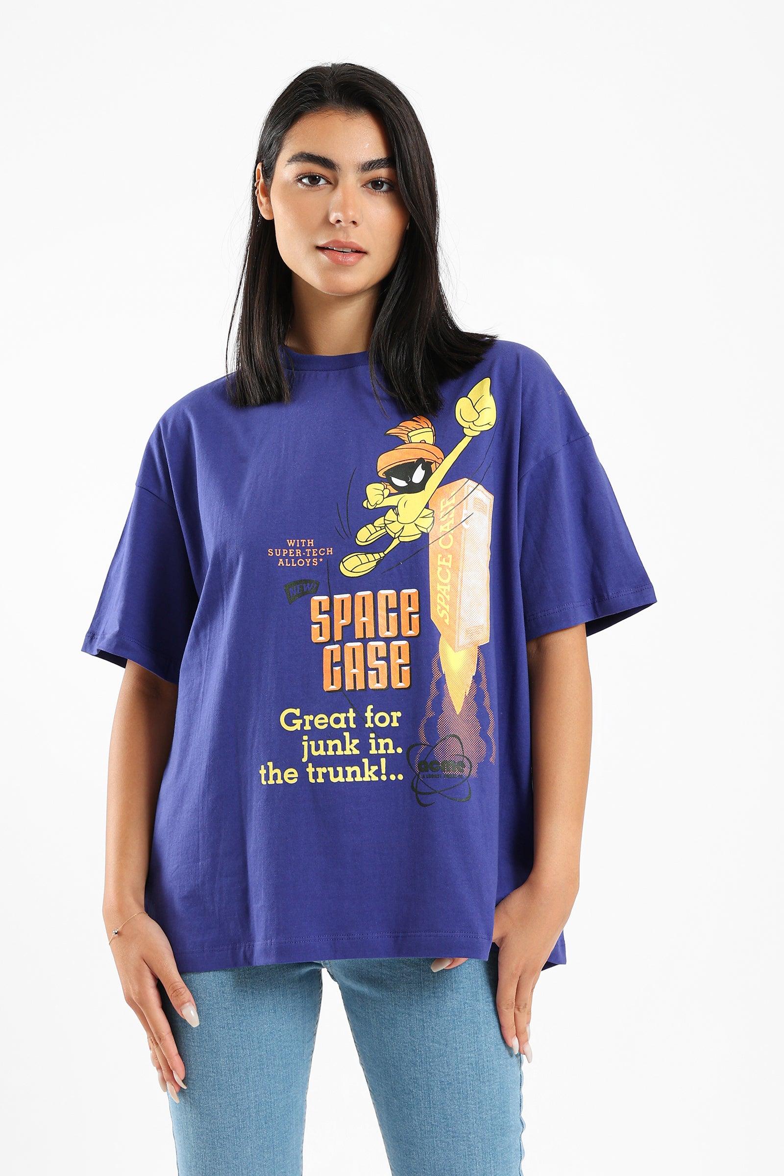 Oversize Fit Printed T-shirt - Clue Wear