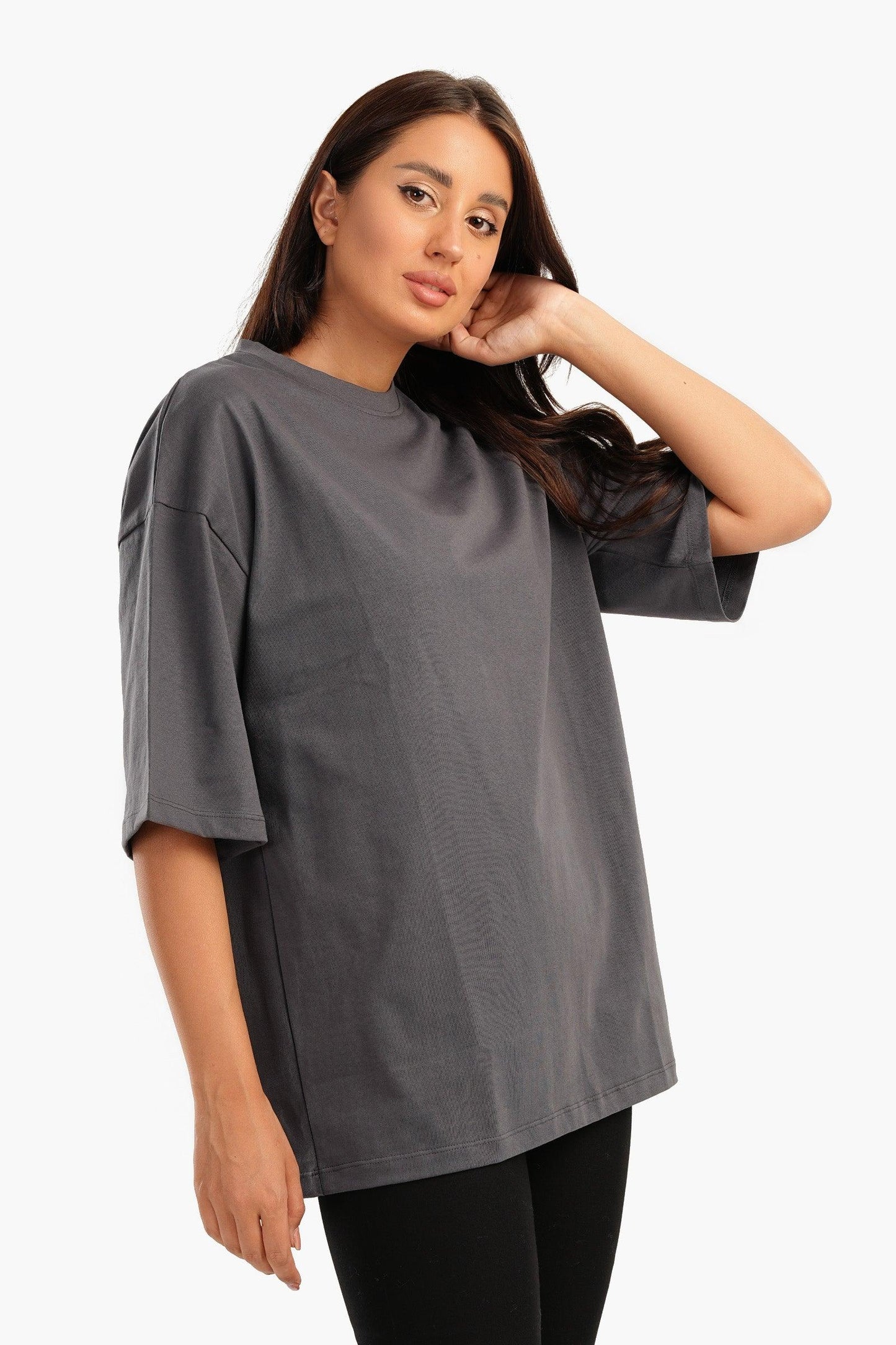 Oversized Plain Lounge T-Shirt - Carina - ÙƒØ§Ø±ÙŠÙ†Ø§