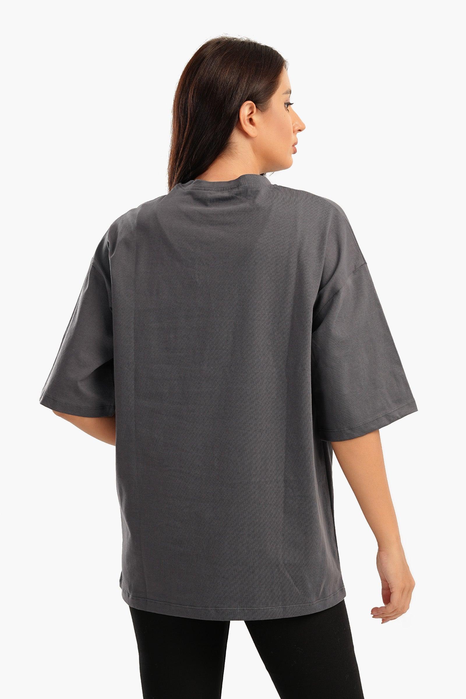 Oversized Plain Lounge T-Shirt - Carina - ÙƒØ§Ø±ÙŠÙ†Ø§