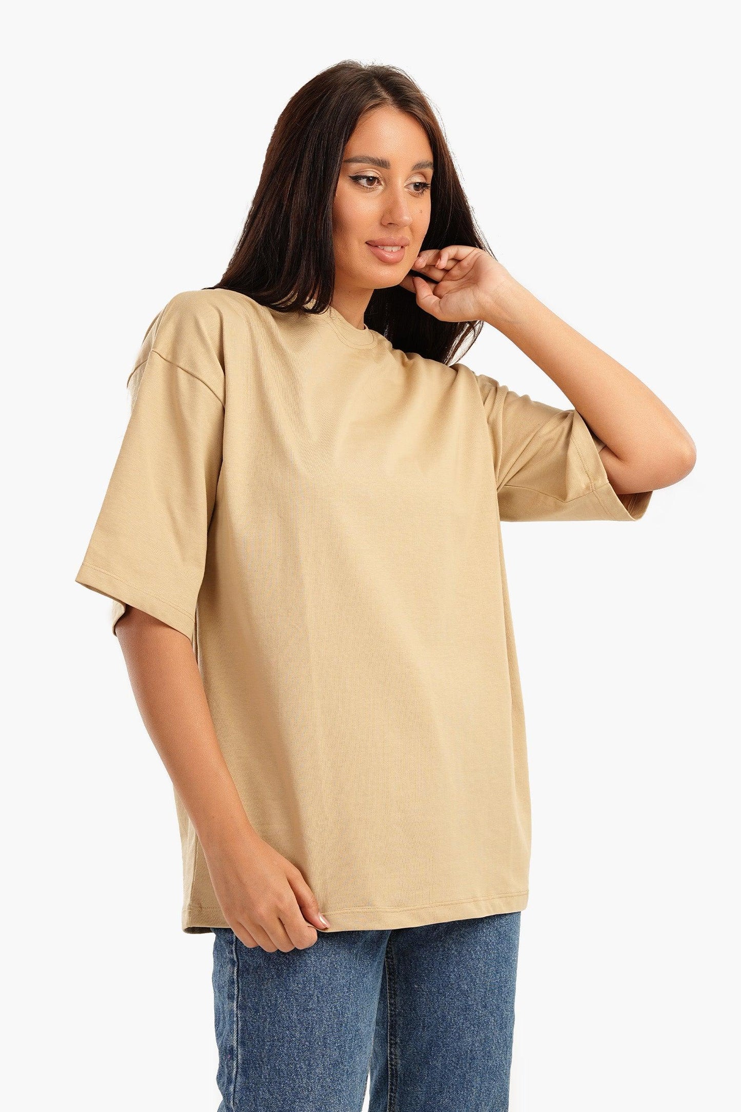 Oversized Plain Lounge T-Shirt - Carina - ÙƒØ§Ø±ÙŠÙ†Ø§