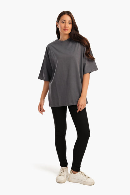 Oversized Plain Lounge T-Shirt - Carina - ÙƒØ§Ø±ÙŠÙ†Ø§