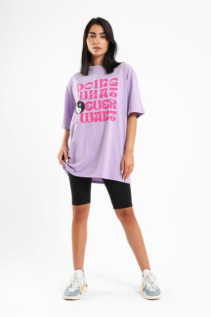 Oversized Printed T-shirt - Clue Wear