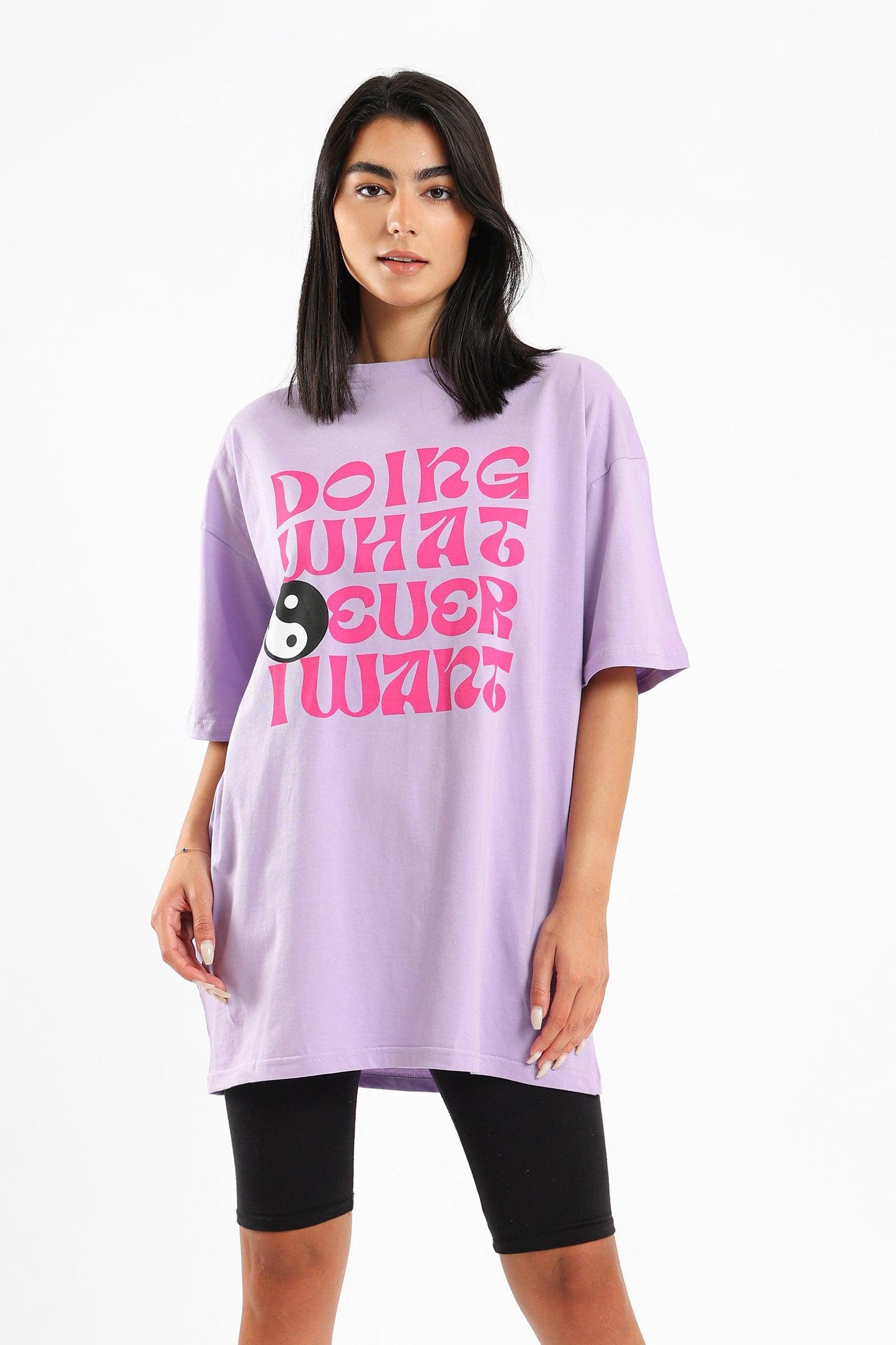 Oversized Printed T-shirt - Clue Wear