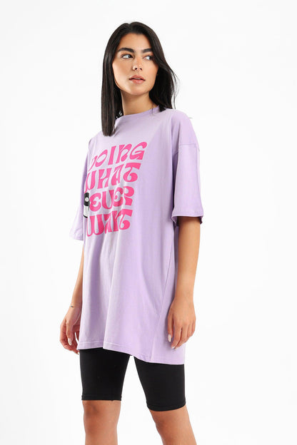 Oversized Printed T-shirt - Clue Wear