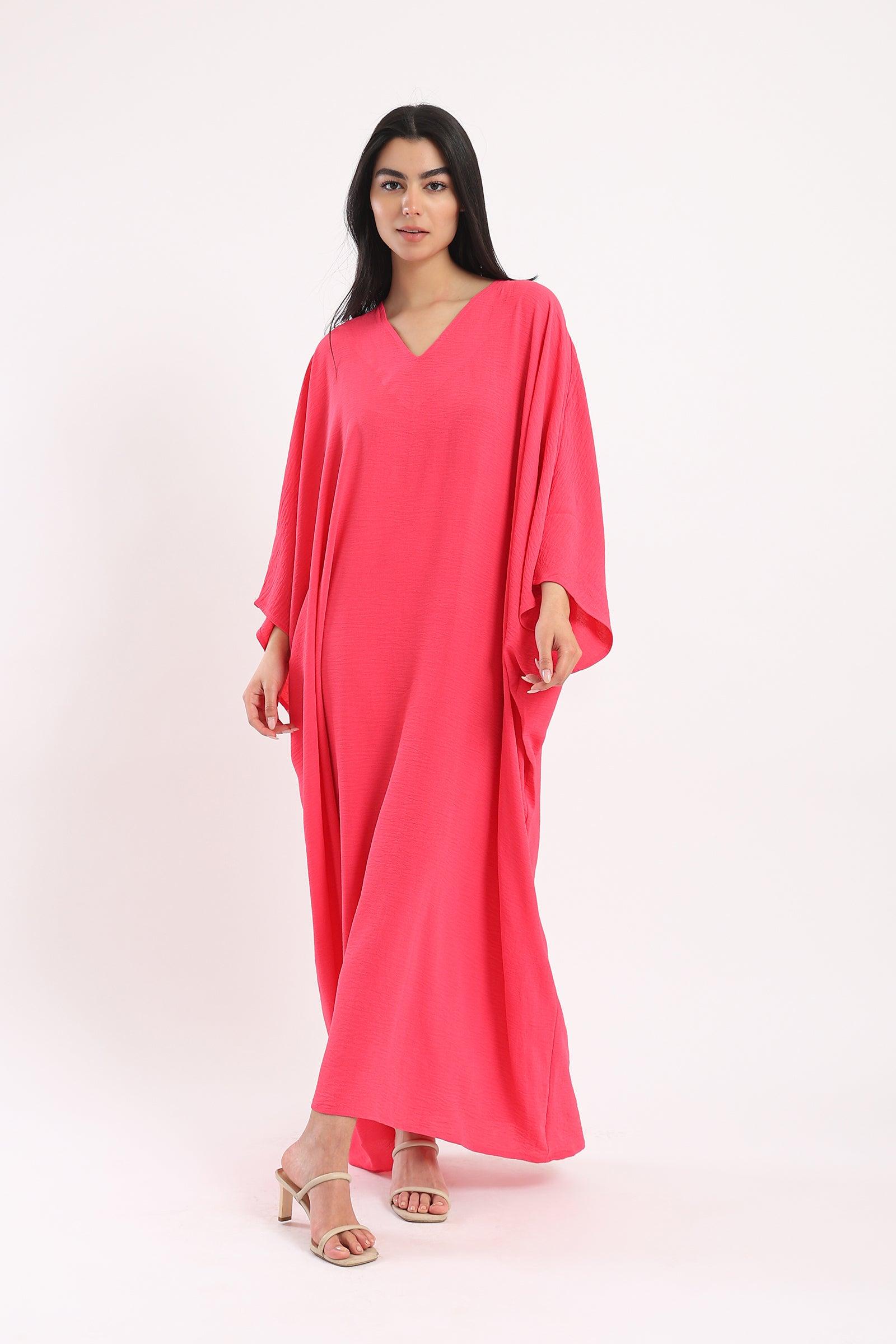 Oversized V-Neck Dress - Clue-wear
