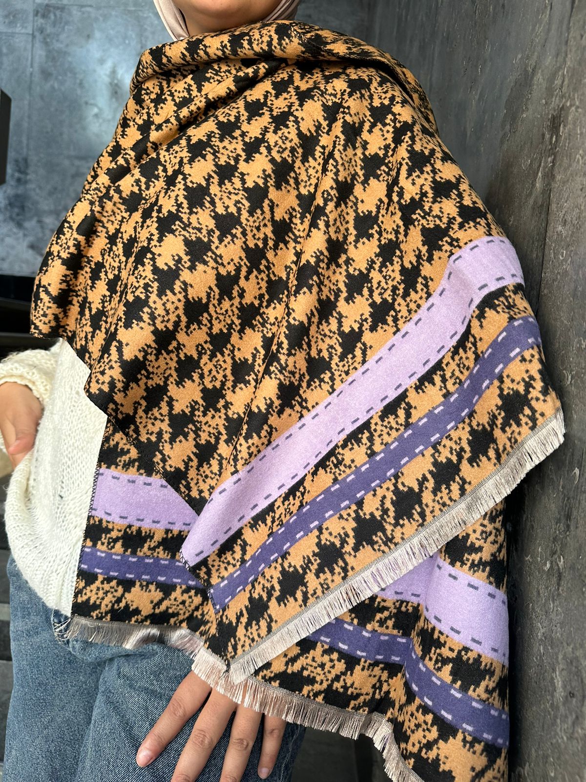 Colorful Winter Shawl Scarf