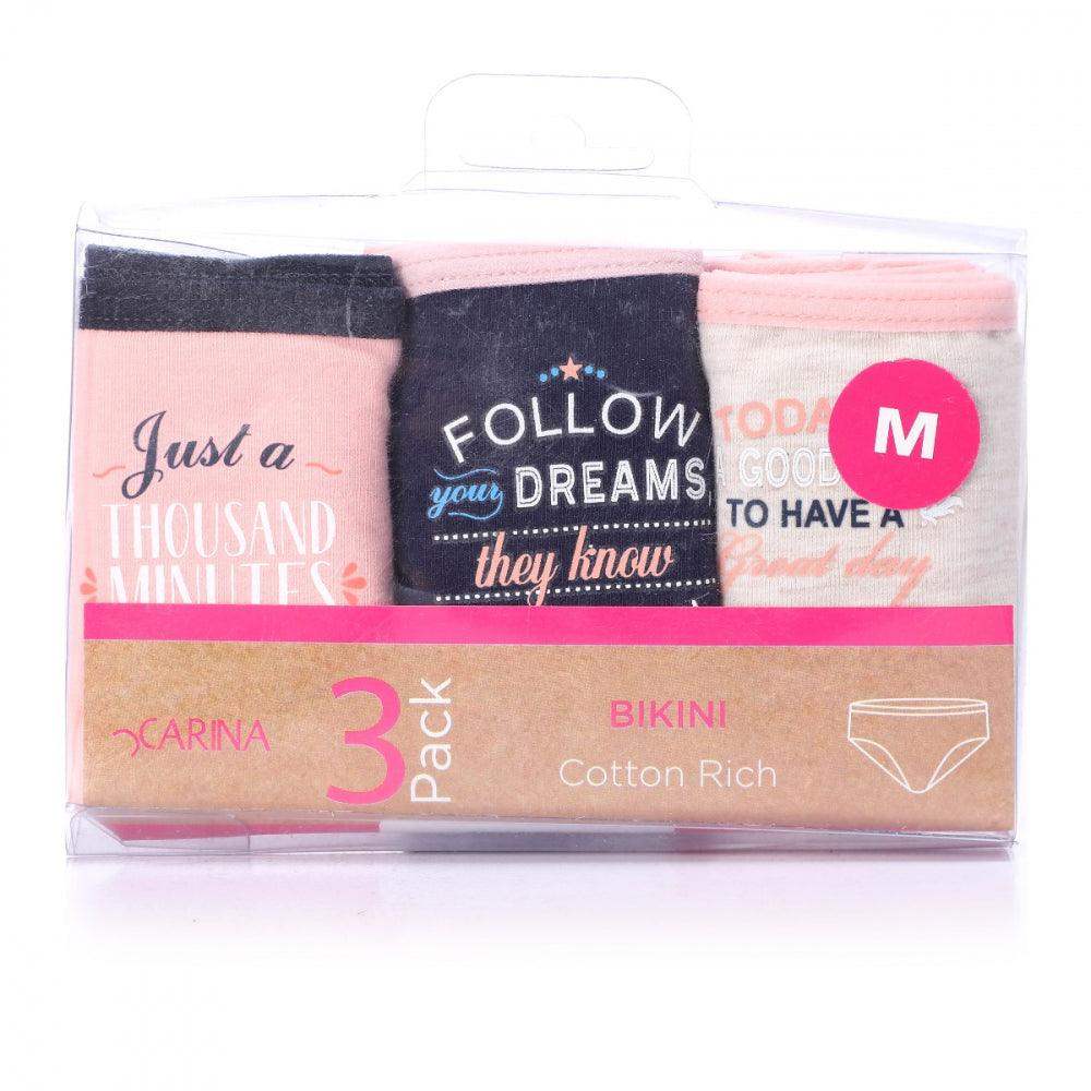 Pack of 3 Bikini Panties - Carina - ÙƒØ§Ø±ÙŠÙ†Ø§