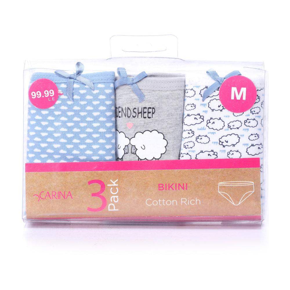 Pack of 3 Bikini Panties - Carina - ÙƒØ§Ø±ÙŠÙ†Ø§