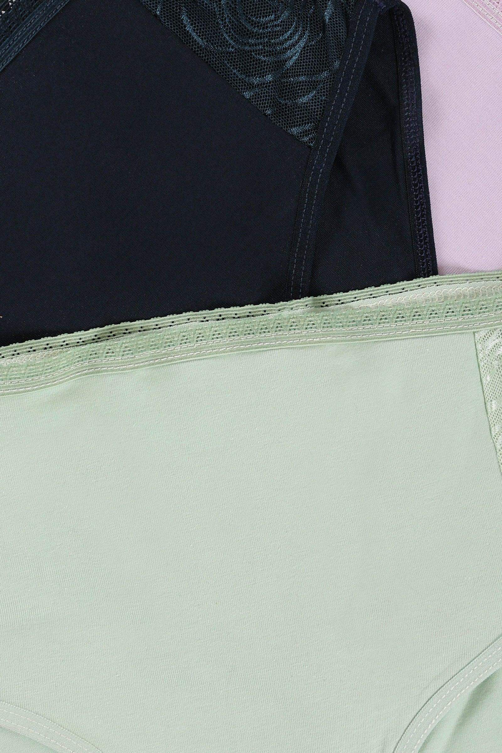 Pack of 3 Brief Panties with Lace - Carina - ÙƒØ§Ø±ÙŠÙ†Ø§