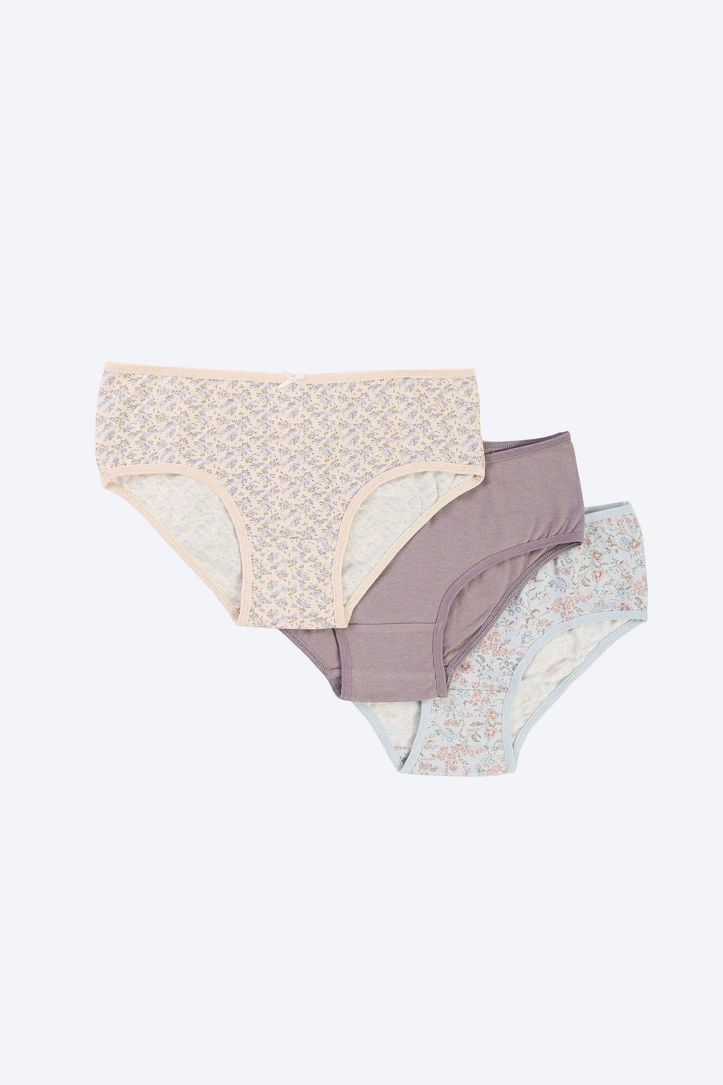 Pack of 3 Colored Brief Panties - Carina - ÙƒØ§Ø±ÙŠÙ†Ø§